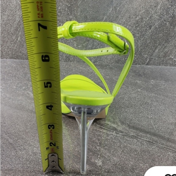 S a l e, $23 plus shipping! Vibrant Lime Green Strappy Heel.​ Msrp $150!​ - Picture 6 of 7